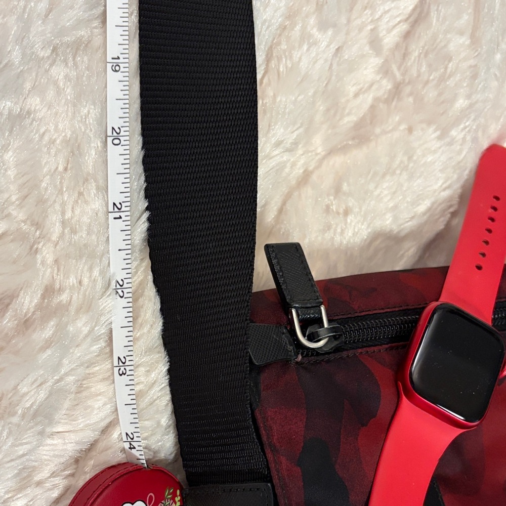 Prada Men's Camouflage Red and Black Messenger Bag - Picture 14 of 16